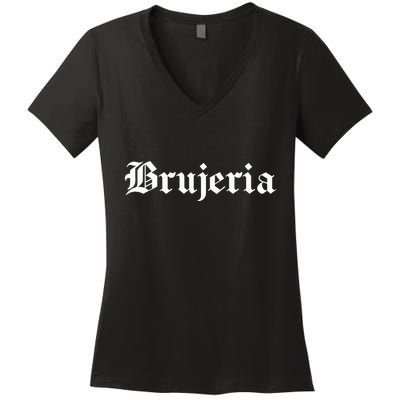 Brujeria Chola Clothing Women's V-Neck T-Shirt