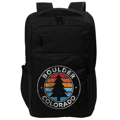 Boulder Colorado Co Vintage Retro 70s Impact Tech Backpack
