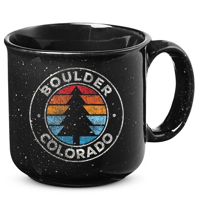 Boulder Colorado Co Vintage Retro 70s 15oz Campfire Ceramic Mug