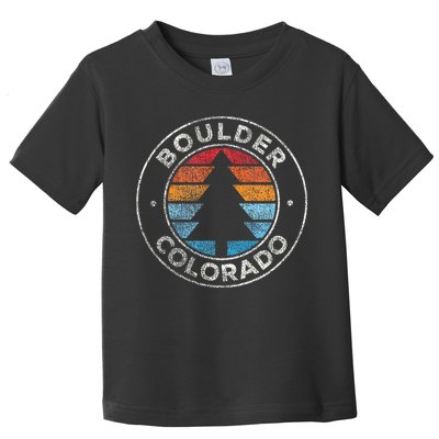 Boulder Colorado Co Vintage Retro 70s Toddler T-Shirt