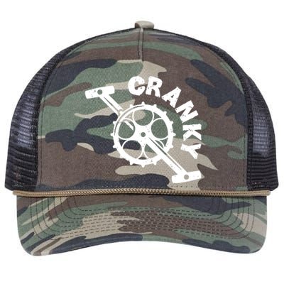 Bicycle Crank Cool Bike Rider Builder Retro Rope Trucker Hat Cap