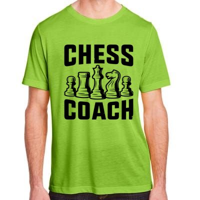 Best Chess Coach Ever Funny Chess Lover Adult ChromaSoft Performance T-Shirt