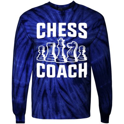 Best Chess Coach Ever Funny Chess Lover Tie-Dye Long Sleeve Shirt