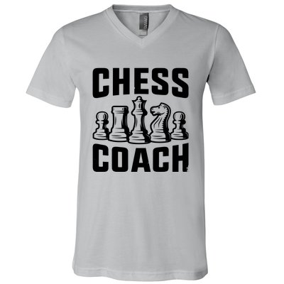 Best Chess Coach Ever Funny Chess Lover V-Neck T-Shirt