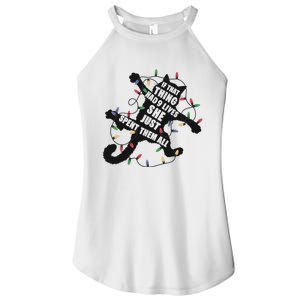 Black Cat Christmas Vacation Gifts Cat Mom Cat Dad Cat Lover Women's Perfect Tri Rocker Tank