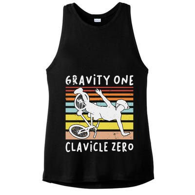 Broken Collarbone Clavicle Zero Cycling Biker Bike Ladies PosiCharge Tri-Blend Wicking Tank