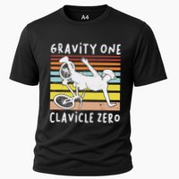 Broken Collarbone Clavicle Zero Cycling Biker Bike Cooling Performance Crew T-Shirt