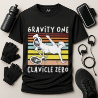 Broken Collarbone Clavicle Zero Cycling Biker Bike Cooling Performance Crew T-Shirt