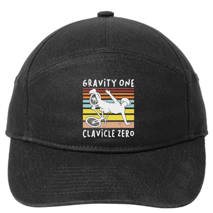 Broken Collarbone Clavicle Zero Cycling Biker Bike 7-Panel Snapback Hat
