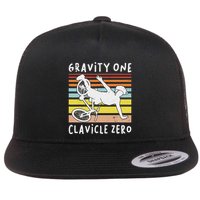 Broken Collarbone Clavicle Zero Cycling Biker Bike Flat Bill Trucker Hat