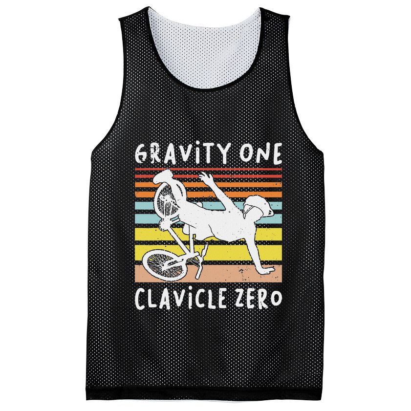 Broken Collarbone Clavicle Zero Cycling Biker Bike Mesh Reversible Basketball Jersey Tank