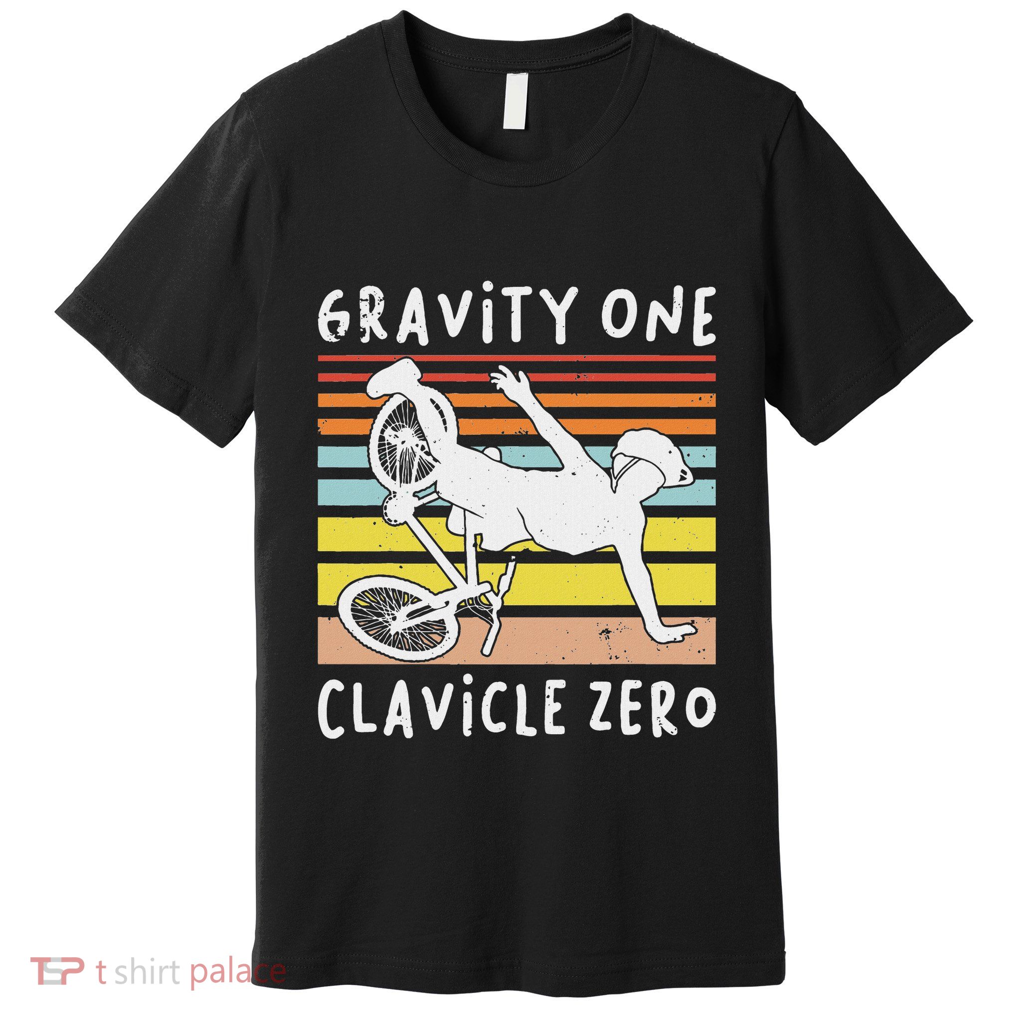 Broken Collarbone Clavicle Zero Cycling Biker Bike Premium T-Shirt