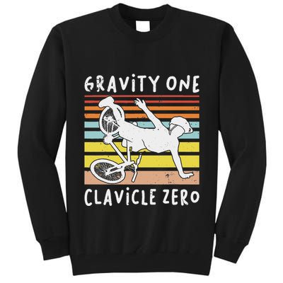 Broken Collarbone Clavicle Zero Cycling Biker Bike Tall Sweatshirt