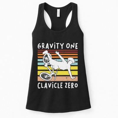 Broken Collarbone Clavicle Zero Cycling Biker Bike Womens Tank Top