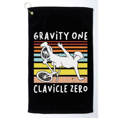 Broken Collarbone Clavicle Zero Cycling Biker Bike Golf Towel