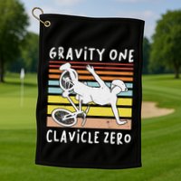 Broken Collarbone Clavicle Zero Cycling Biker Bike Golf Towel