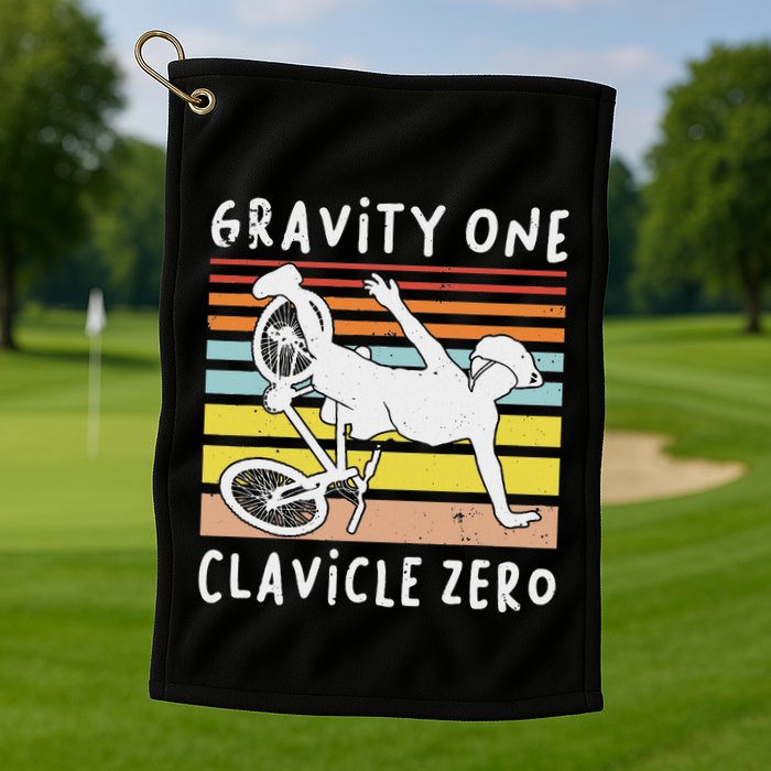 Broken Collarbone Clavicle Zero Cycling Biker Bike Golf Towel