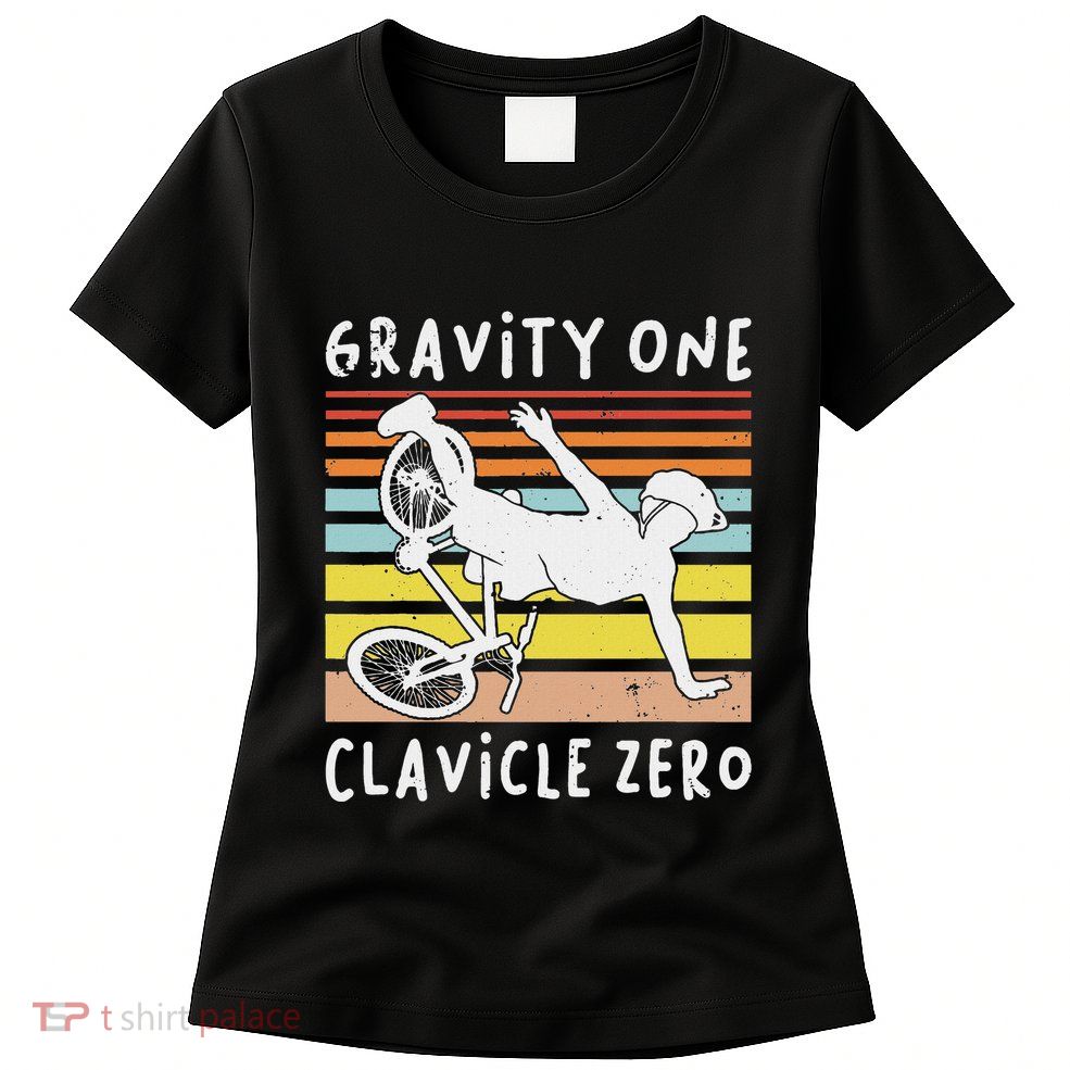 Broken Collarbone Clavicle Zero Cycling Biker Bike Womens T-Shirt