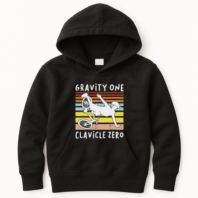 Broken Collarbone Clavicle Zero Cycling Biker Bike Kids Hoodie