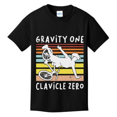 Broken Collarbone Clavicle Zero Cycling Biker Bike Kids T-Shirt