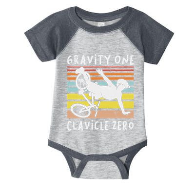 Broken Collarbone Clavicle Zero Cycling Biker Bike Infant Baby Jersey Bodysuit