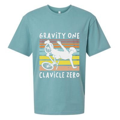 Broken Collarbone Clavicle Zero Cycling Biker Bike Sueded Cloud Jersey T-Shirt
