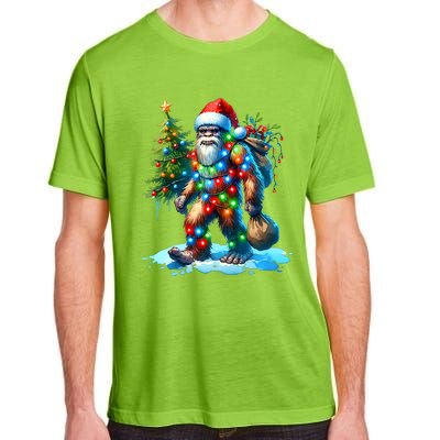 Bigfoot Christmas Christmas Tree Xmas Sasquatch Adult ChromaSoft Performance T-Shirt