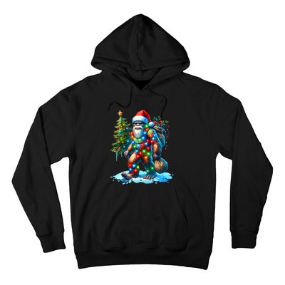 Bigfoot Christmas Christmas Tree Xmas Sasquatch Hoodie