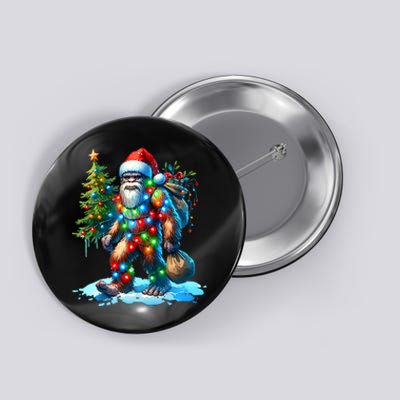 Bigfoot Christmas Christmas Tree Xmas Sasquatch Button