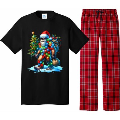 Bigfoot Christmas Christmas Tree Xmas Sasquatch Pajama Set