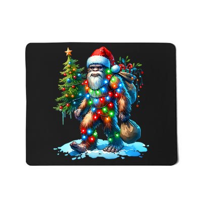 Bigfoot Christmas Christmas Tree Xmas Sasquatch Mousepad