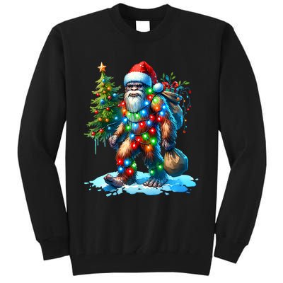 Bigfoot Christmas Christmas Tree Xmas Sasquatch Tall Sweatshirt