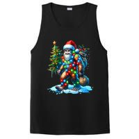 Bigfoot Christmas Christmas Tree Xmas Sasquatch PosiCharge Competitor Tank