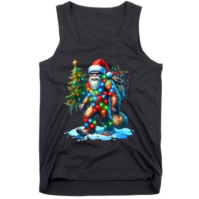 Bigfoot Christmas Christmas Tree Xmas Sasquatch Tank Top