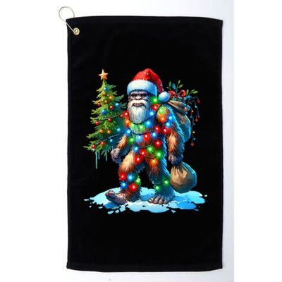 Bigfoot Christmas Christmas Tree Xmas Sasquatch Platinum Collection Golf Towel