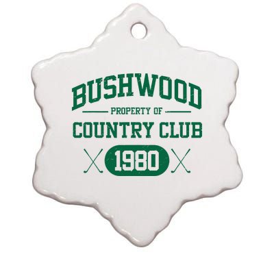 Bushwood Country Club 1980 Vintage 80s Ceramic Star Ornament