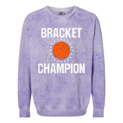 Bracket Champion College Basketball Tournament Colorblast Crewneck Sweatshirt