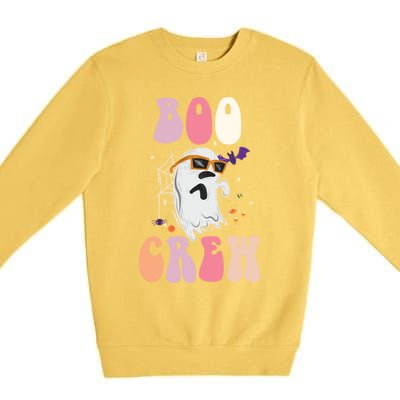 Boo Crew Cute Ghost Halloween Costume Spooky Season Gift Premium Crewneck Sweatshirt