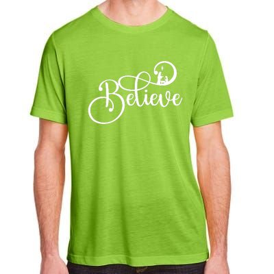 Believe Christmas Christian Nativity Scene Adult ChromaSoft Performance T-Shirt