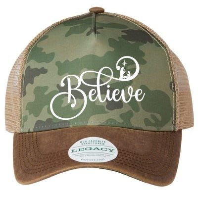 Believe Christmas Christian Nativity Scene Legacy Tie Dye Trucker Hat