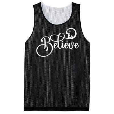 Believe Christmas Christian Nativity Scene Mesh Reversible Basketball Jersey Tank