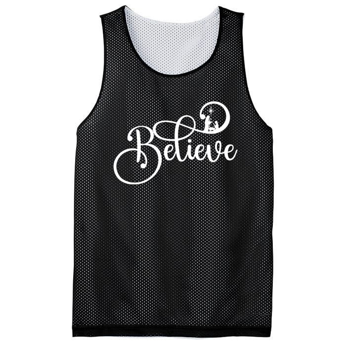 Believe Christmas Christian Nativity Scene Mesh Reversible Basketball Jersey Tank