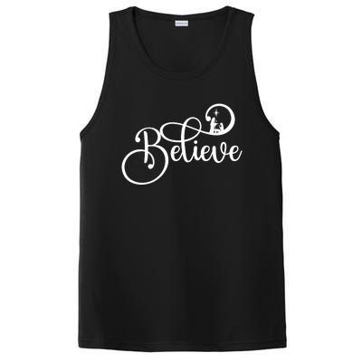 Believe Christmas Christian Nativity Scene PosiCharge Competitor Tank