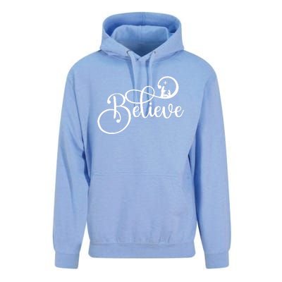 Believe Christmas Christian Nativity Scene Unisex Surf Hoodie