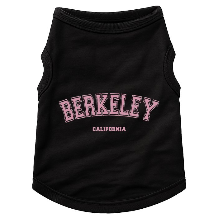 Berkeley California Ca Varsity Style On Berkeley Doggie Tank