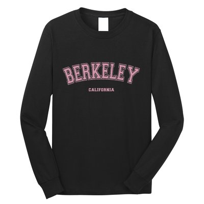 Berkeley California Ca Varsity Style On Berkeley Long Sleeve Shirt