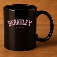 Berkeley California Ca Varsity Style On Berkeley 11oz C Handle Ceramic Mug