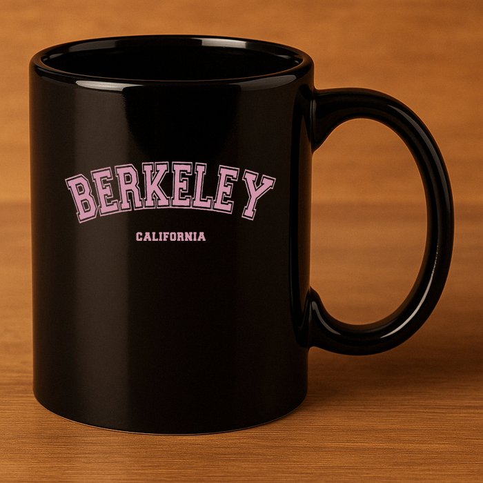 Berkeley California Ca Varsity Style On Berkeley 11oz C Handle Ceramic Mug