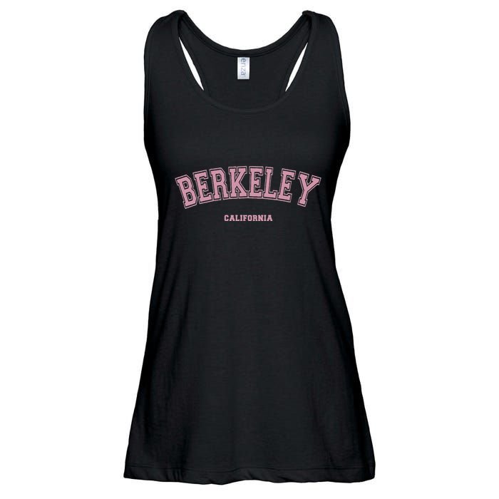 Berkeley California Ca Varsity Style On Berkeley Ladies Essential Flowy Tank