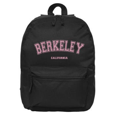 Berkeley California Ca Varsity Style On Berkeley 16 in Basic Backpack